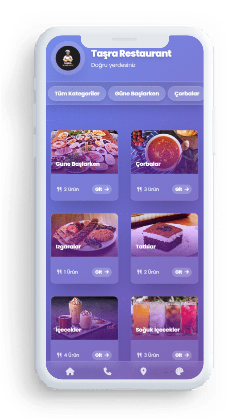 Dijital Menü Özellikleri