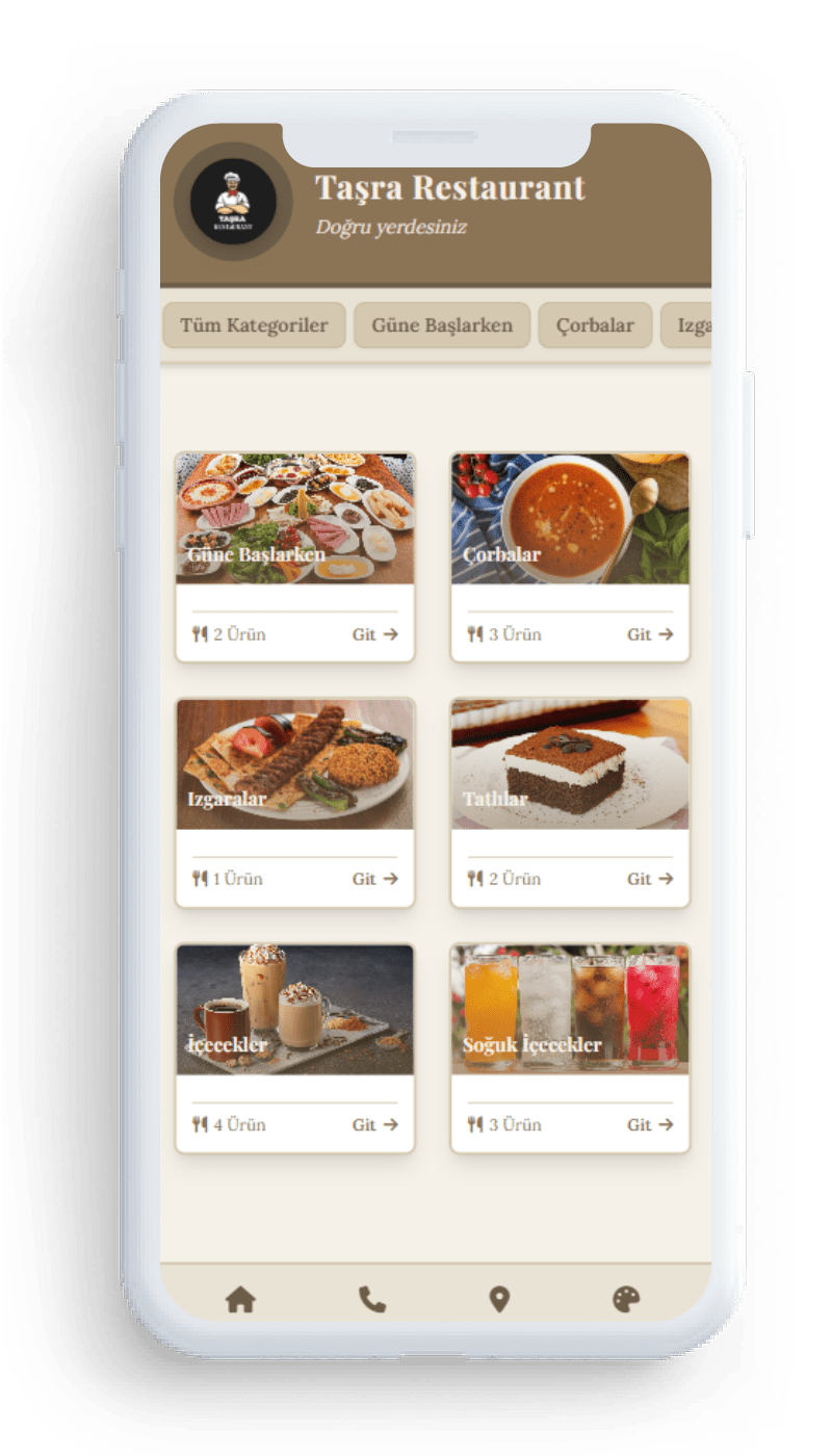 Dijital Menü Özellikleri